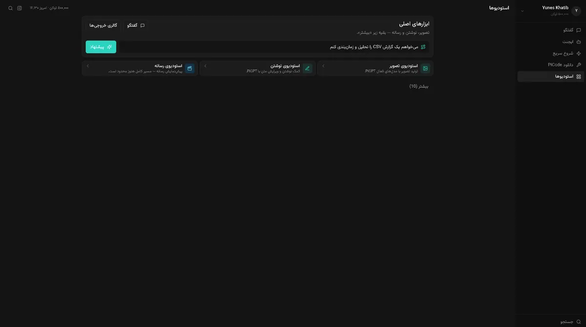 PiGPT studios hub