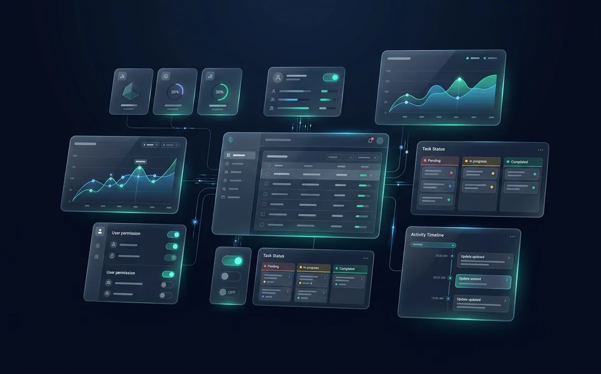 Panouri administrative și dashboarduri operaționale